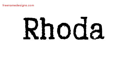 Typewriter Name Tattoo Designs Rhoda Free Download
