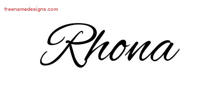 Cursive Name Tattoo Designs Rhona Download Free
