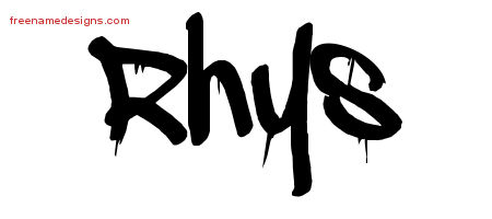 Graffiti Name Tattoo Designs Rhys Free