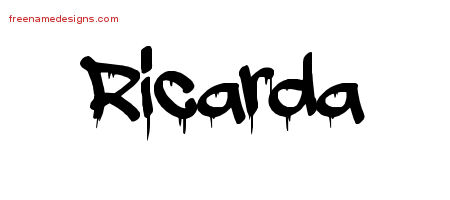 Graffiti Name Tattoo Designs Ricarda Free Lettering