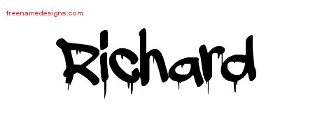 Graffiti Name Tattoo Designs Richard Free Lettering