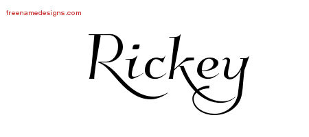 Elegant Name Tattoo Designs Rickey Download Free