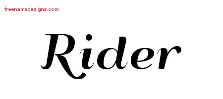 Art Deco Name Tattoo Designs Rider Graphic Download