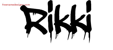 Graffiti Name Tattoo Designs Rikki Free Lettering