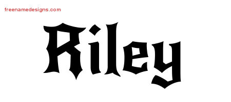 Gothic Name Tattoo Designs Riley Download Free