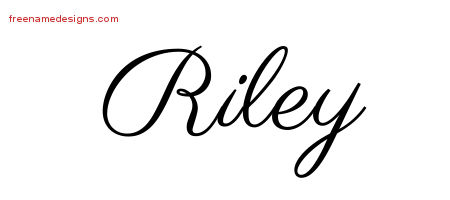 Classic Name Tattoo Designs Riley Graphic Download