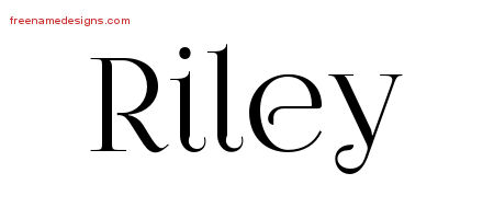 Vintage Name Tattoo Designs Riley Free Download