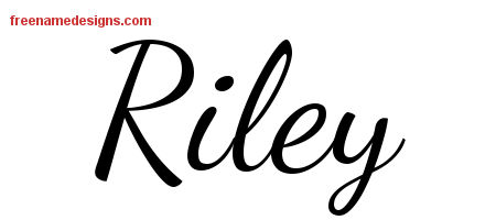Lively Script Name Tattoo Designs Riley Free Download