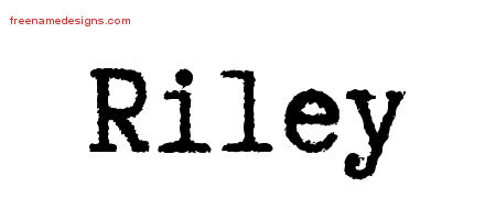 Typewriter Name Tattoo Designs Riley Free Download