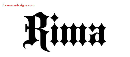 Old English Name Tattoo Designs Rima Free