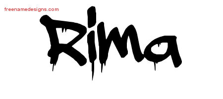 Graffiti Name Tattoo Designs Rima Free Lettering