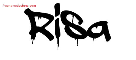 Graffiti Name Tattoo Designs Risa Free Lettering