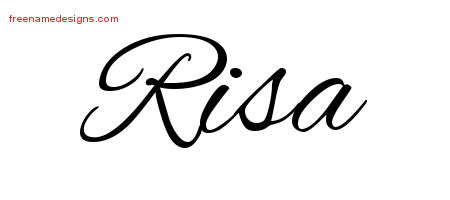 Cursive Name Tattoo Designs Risa Download Free