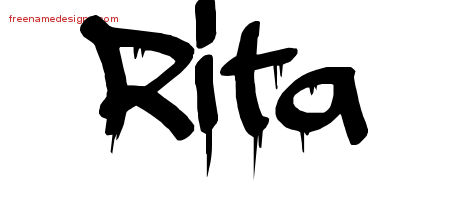 Graffiti Name Tattoo Designs Rita Free Lettering
