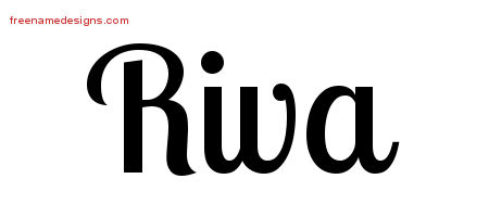 Handwritten Name Tattoo Designs Riva Free Download