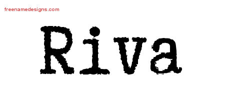 Typewriter Name Tattoo Designs Riva Free Download