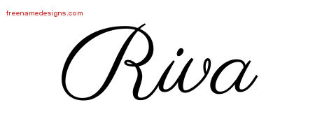 Classic Name Tattoo Designs Riva Graphic Download