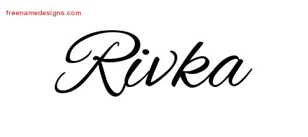 Cursive Name Tattoo Designs Rivka Download Free