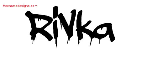 Graffiti Name Tattoo Designs Rivka Free Lettering