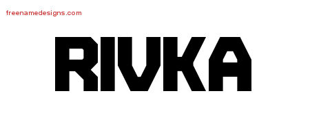 Titling Name Tattoo Designs Rivka Free Printout