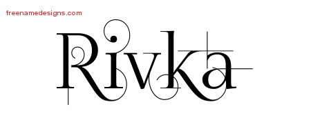 Decorated Name Tattoo Designs Rivka Free