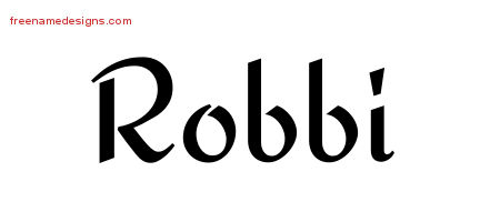 Calligraphic Stylish Name Tattoo Designs Robbi Download Free