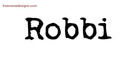 Vintage Writer Name Tattoo Designs Robbi Free Lettering