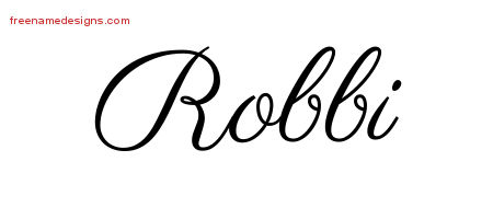 Classic Name Tattoo Designs Robbi Graphic Download