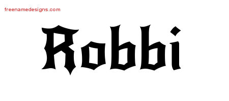 Gothic Name Tattoo Designs Robbi Free Graphic