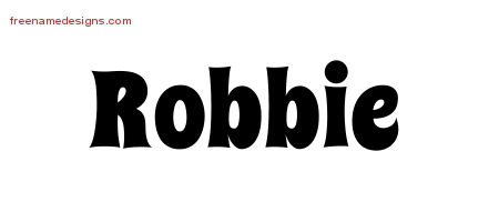 Groovy Name Tattoo Designs Robbie Free