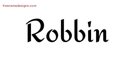 Calligraphic Stylish Name Tattoo Designs Robbin Download Free