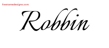Calligraphic Name Tattoo Designs Robbin Download Free