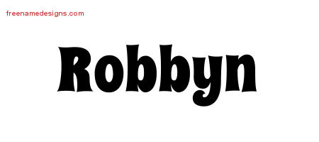 Groovy Name Tattoo Designs Robbyn Free Lettering