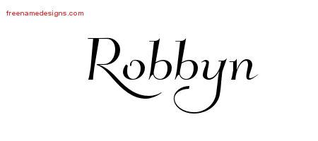 Elegant Name Tattoo Designs Robbyn Free Graphic