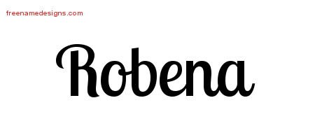 Handwritten Name Tattoo Designs Robena Free Download