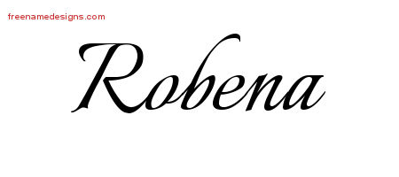 Calligraphic Name Tattoo Designs Robena Download Free