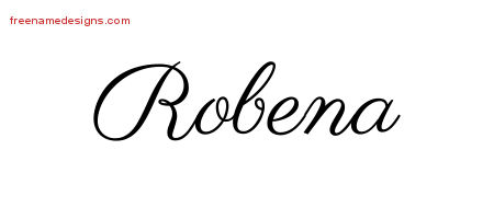 Classic Name Tattoo Designs Robena Graphic Download
