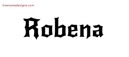Gothic Name Tattoo Designs Robena Free Graphic