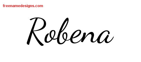 Lively Script Name Tattoo Designs Robena Free Printout
