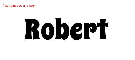 Groovy Name Tattoo Designs Robert Free Lettering