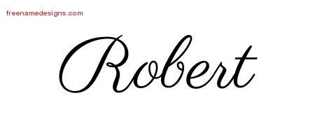 Classic Name Tattoo Designs Robert Graphic Download