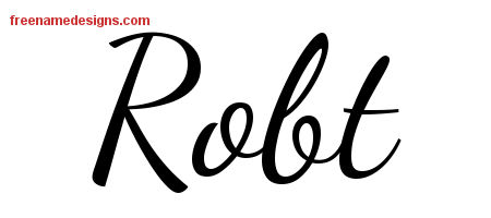 Lively Script Name Tattoo Designs Robt Free Download