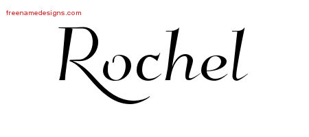Elegant Name Tattoo Designs Rochel Free Graphic