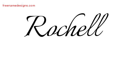 Calligraphic Name Tattoo Designs Rochell Download Free