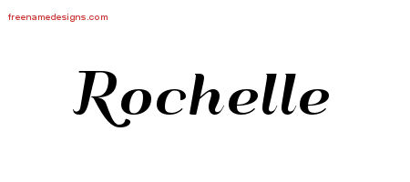 Art Deco Name Tattoo Designs Rochelle Printable