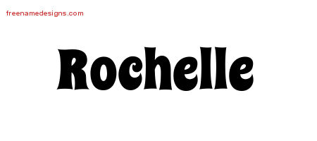 Groovy Name Tattoo Designs Rochelle Free Lettering