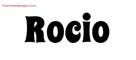 Groovy Name Tattoo Designs Rocio Free Lettering