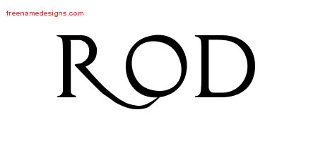 Regal Victorian Name Tattoo Designs Rod Printable