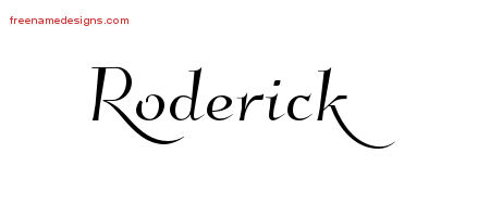 Elegant Name Tattoo Designs Roderick Download Free