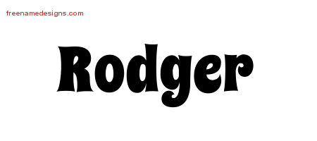Groovy Name Tattoo Designs Rodger Free